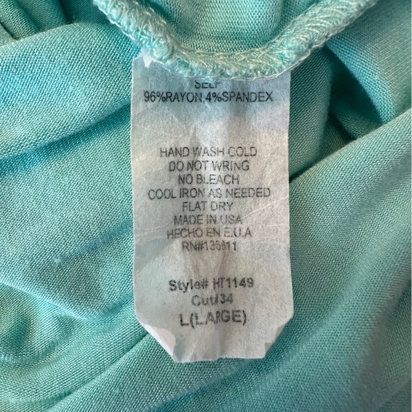 Attracted To You Sequin Pocket Top- Aqua NWOT - Picture 12 of 12